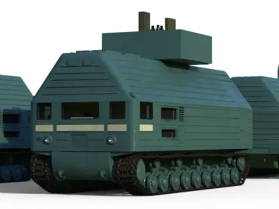 TES-3 Transportable Nuclear Power Plant 3D model