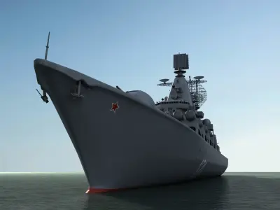 Moscow missile Cruiser 3D model