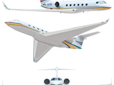 Aircraft G400 3D model