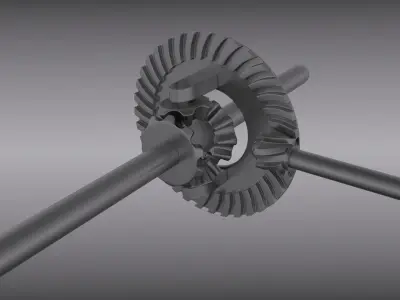 Differential gear 3D model