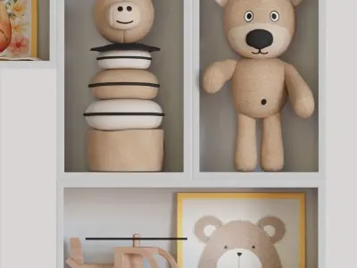 Decor set for kids 12 3D model