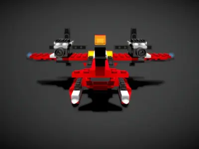 Lego Roaring Power Plane 3D model