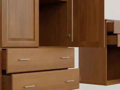 Wooden Storage Furniture 3D model