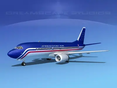 Boeing 737-300 Freedom Air 3D model