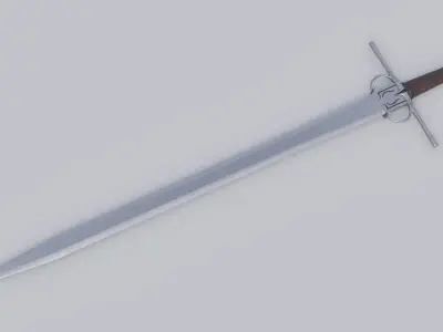 Medieval Arming Sword Low-poly 3D model purchase