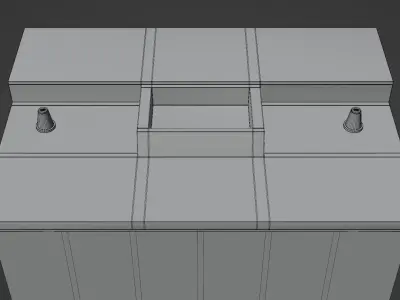 Car Battery Low-poly 3D model