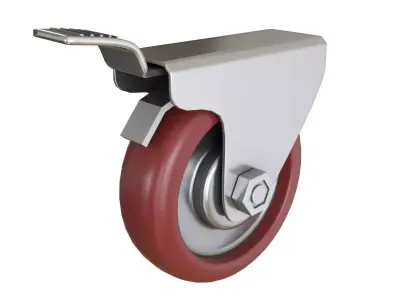 Caster wheel industrial 3D model