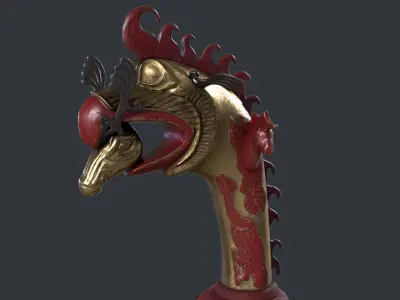 SubD Scythian Helmet 3D model