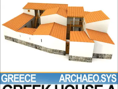 Ancient Greek House A 3D model