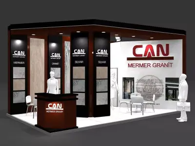 Exhibition Stand - ST0072 3D model