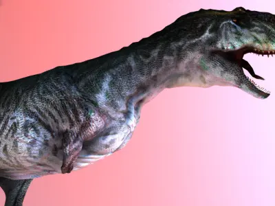 Majungasaurus  Low-poly 3D model