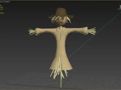 ralling 3d scarecrow 3D model