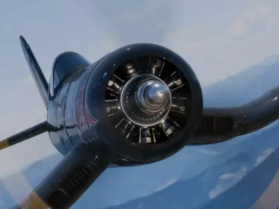 F4U Corsair 3D model 3D model