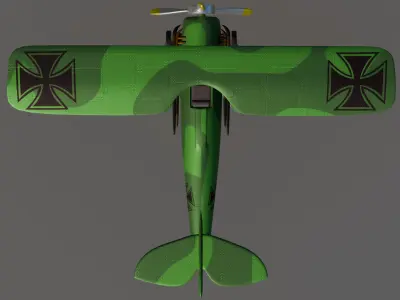 Airplane Spad 7 Jasta 38 3D model