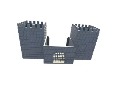 Medieval Castle Pen and Note Holder Free 3D print model