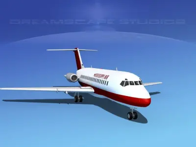 Douglas DC-9-20 Mississippi Air 3D model
