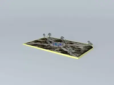 Parque Saint Jean de Vedas Free 3D model