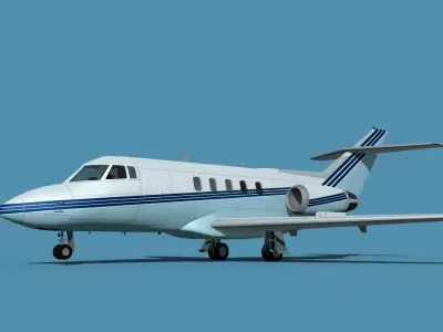 British Aerospace 125 Dominie V01 3D model