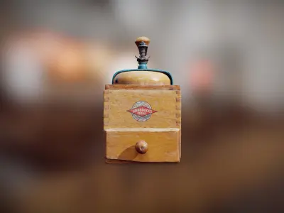 Old Coffee Grinder 3D Scan PBR Low-poly 3D model