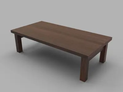 Coffee Table 04 - Living Room Free low-poly 3D model