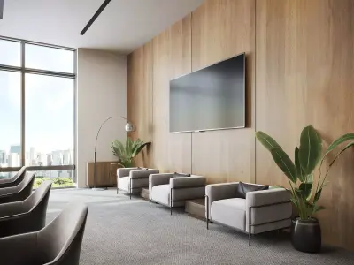 Interior scene conference room 01 3D model