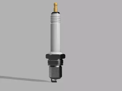 Spark plug 3D model