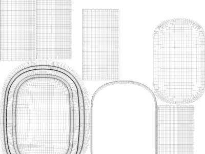 Deli Sausages Low-poly 3D model