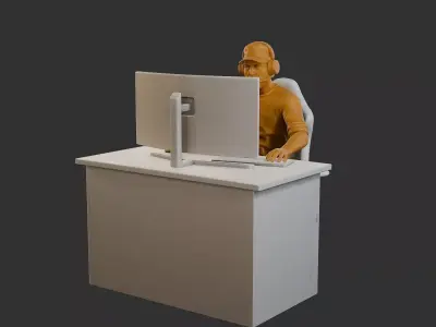 Video Game Player VGP1 005 3D print model