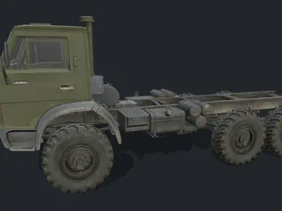 Russian Truck Pack Low-poly 3D model