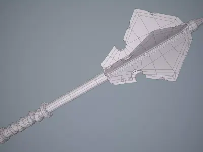 Stylized Mace --109-- Low-poly 3D model