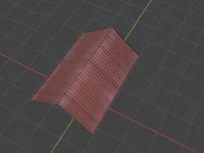 Shed Roof Low-poly 3D model