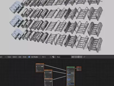 Sci-Fi Staris Basic Version -Free Download- Free low-poly 3D model