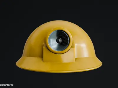 Miner Helmet 3D model
