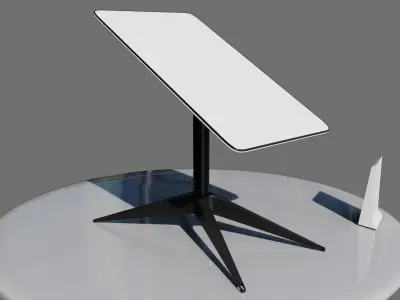 Starlink Dish and Router Low-poly 3D model