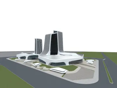 Office Building 1 3D model