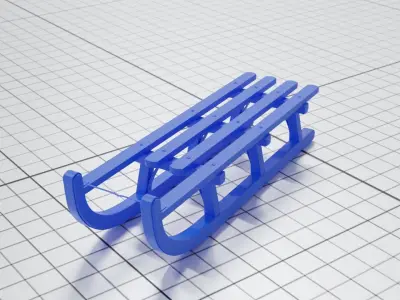 Snow Sled Free 3D print model