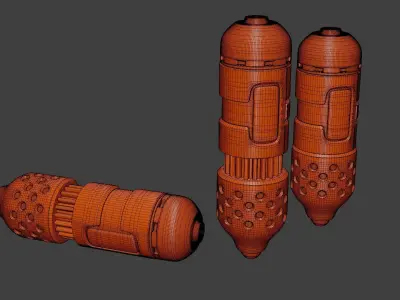 Sci fi nade 3D model