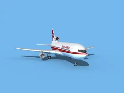Lockheed L1011 Trans World 2 3D model