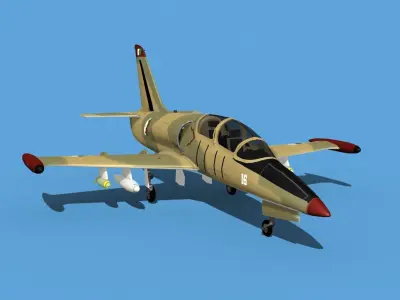 Aero Vodochody L-39 Albatross Algeria 3D model