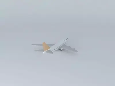 Airplane in Guarulhos Airport 3D model