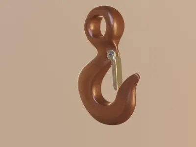 Hook Model 3D model