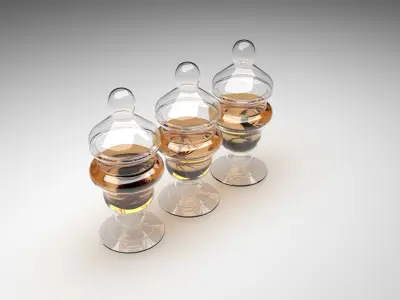 Vintage Insect Jars 3D model