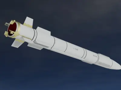 Russian SAM Missiles Pack Vol 1 Low-poly 3D model
