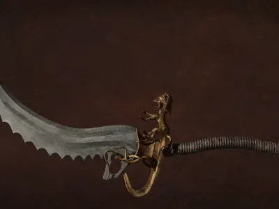 PrincePersia Warrior Within 2 Sword Lion Free 3D model