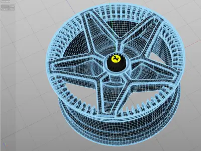 F40 LM Wheel 3D model