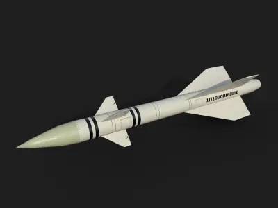 aa4 k8 air to air missile Low-poly 3D model