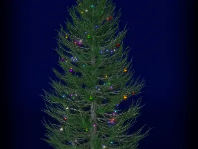 Christmas Tree and Gifts Free 3D model