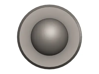 Posicionador Esfera Screw Center Positioner Ball GN615 M8 K KN 3D model