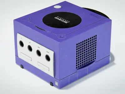 Nintendo GameCube Console Used and Refurbished 3D model