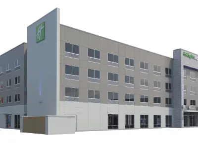 Commercial Building-014 Holiday Inn Hotel 3D model